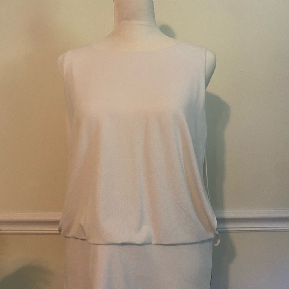 Size small white Alfani top with zip.